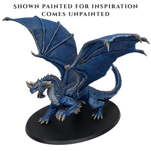 Adult blue dragon 28mm - |, resin