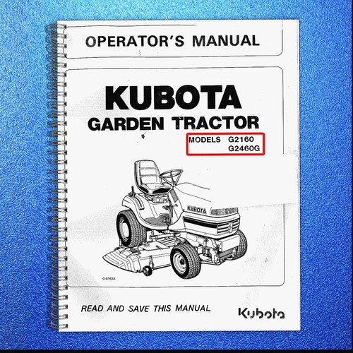 Kubota g2160 g2460g - g2460g, garden