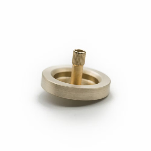 Atom solid brass spinning top - solid,