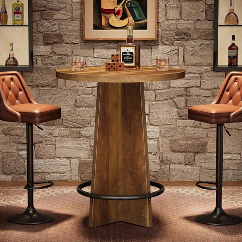 Round bar table tall - 37.4'',
