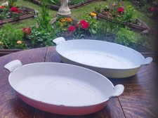 Pair Of Vintage Le Crueset Cast iron Baking Or Oven Trays, Delightful For...