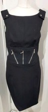 Karen Millen Black Zip Dress - size 10