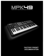 Akai MPK49  Owners Instruction