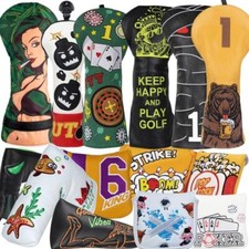 Gamola Golf Novelty Golf Club Headcovers - Driver Putter Iron Wood Hybrid