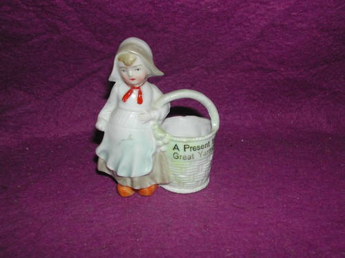Antique porcelain dutch girl - antique,