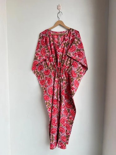 Indian cotton red floral - indian,
