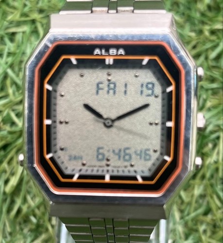 Seiko alba square - silver, men's