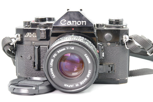 Canon 35mm slr camera with - a-1,