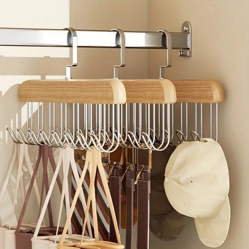 Wooden hanger organizer - wooden, 8