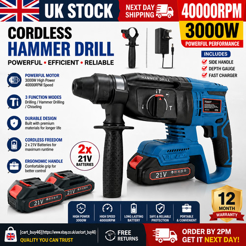 21v cordless drill - drill, plus