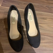 Women 's Black Wedge Court Shoes