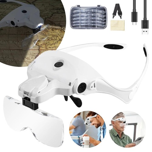 Led headband magnifier - 2,