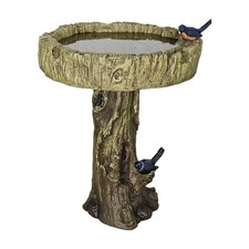 Trunk Shape Bird Bath 24.4"H x