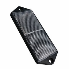 Clear Large Rectangular Front White Reflector Pack of 4 Trailer Fence Post TR070