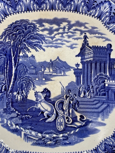 Cauldon blue white chariot - cauldon,