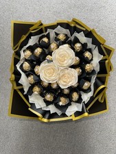 Luxury Chocolate And Flower Bouquet, Gift Hamper