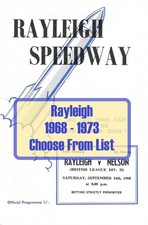 Rayleigh Speedway Programmes