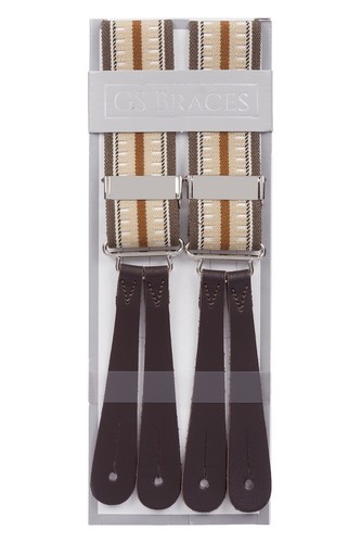 Beige brown striped - striped, strong