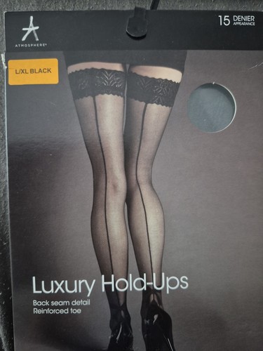 Back seam luxury hold ups - luxury,