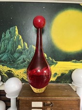 Vintage Ikea Red Glass Vase