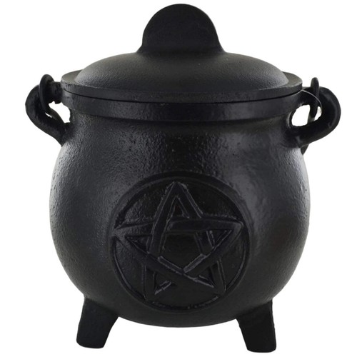 Cast iron cauldron - iron, pentagram
