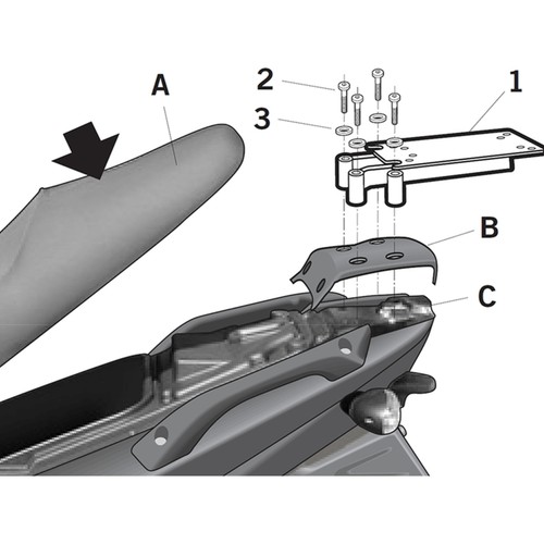 Top fixings gilera - top, runner