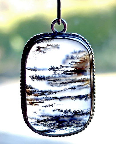 Moss agate landscape - moss, or