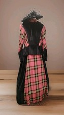 Ladies Tartan Black Victorian