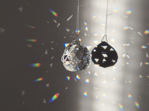 Cut glass faceted - cut,
