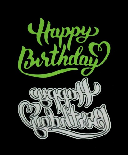 Happy birthday metal cutting - 'happy, birthday'