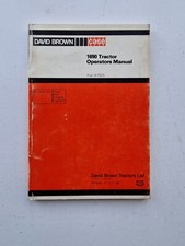 DAVID BROWN CASE 1690 TRACTOR OPERATORS MANUAL