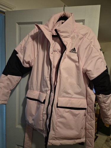 Ladies adidas pink puffa - ladies,