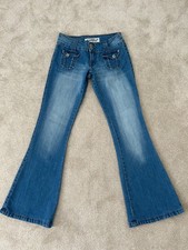 Jane Norman Jeans size 12, blue good used condition mid-rise boot-cut 
