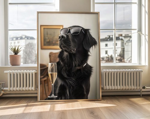 Trendy black golden - golden, retriever