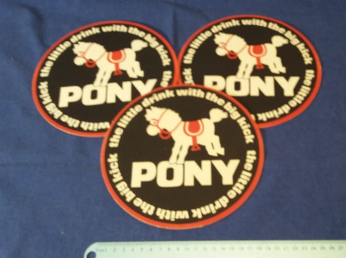 Vintage pony beer mats - beer,