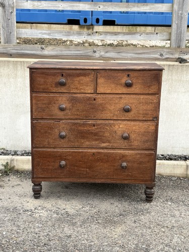 Antique oak chest - chest, drawers