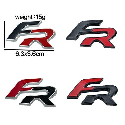 Metal car badge - metal, rear