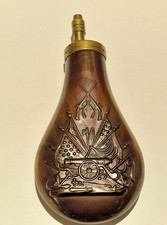 Vintage Brass Powder Flask