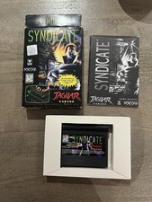 Atari Jaguar, SYNDICATE, console game cartridge with manual, boxed.