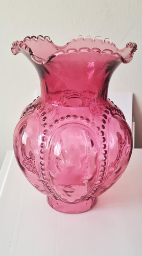 Vintage pink glass - glass, oil