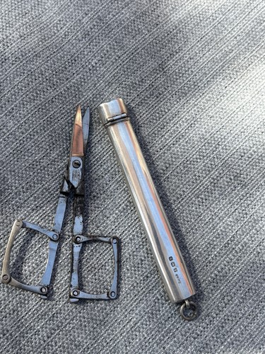 Rare silver miniature - silver, scissors