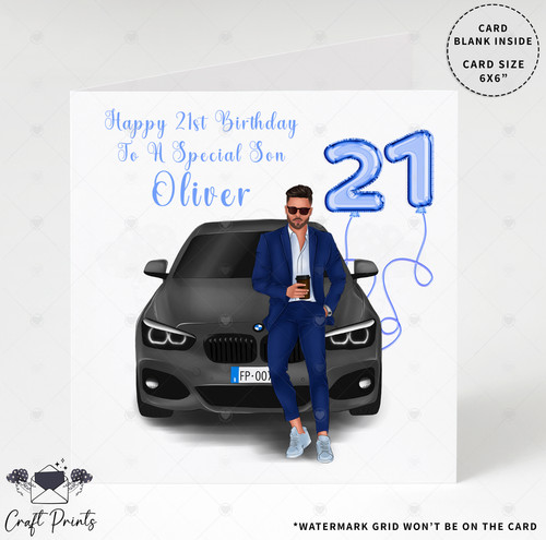 Personalised birthday card for - birthday,