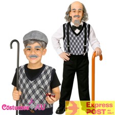 Boys Grandpa Little Old Man