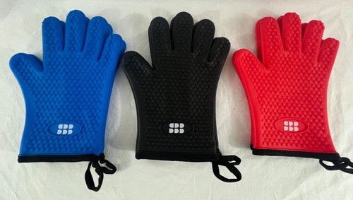 Silicone bbq and oven gloves - silicone,