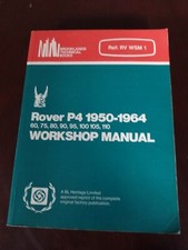 Rover P4 1950 to 1964 Workshop