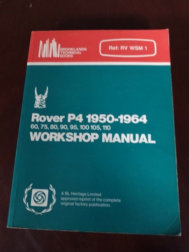 Rover 1950 1964 workshop - 1964,