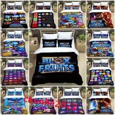 Roblox Blox Fruits 3D Duvet Cover Pillowcase Single Double King Bedding Set Gift