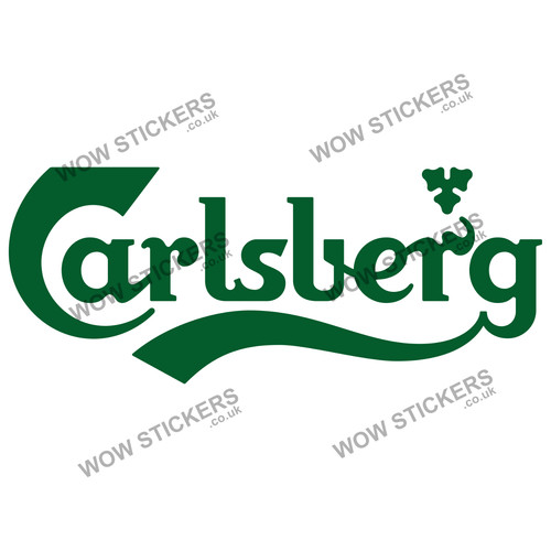 Carlsberg lager beer sticker - carlsberg,