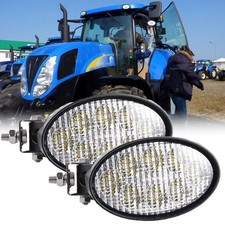 2x Oval LED Flood Work Light
