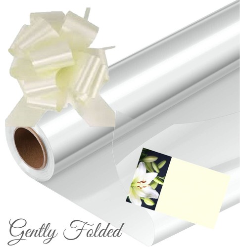 Clear cellophane gift wrapping - clear,